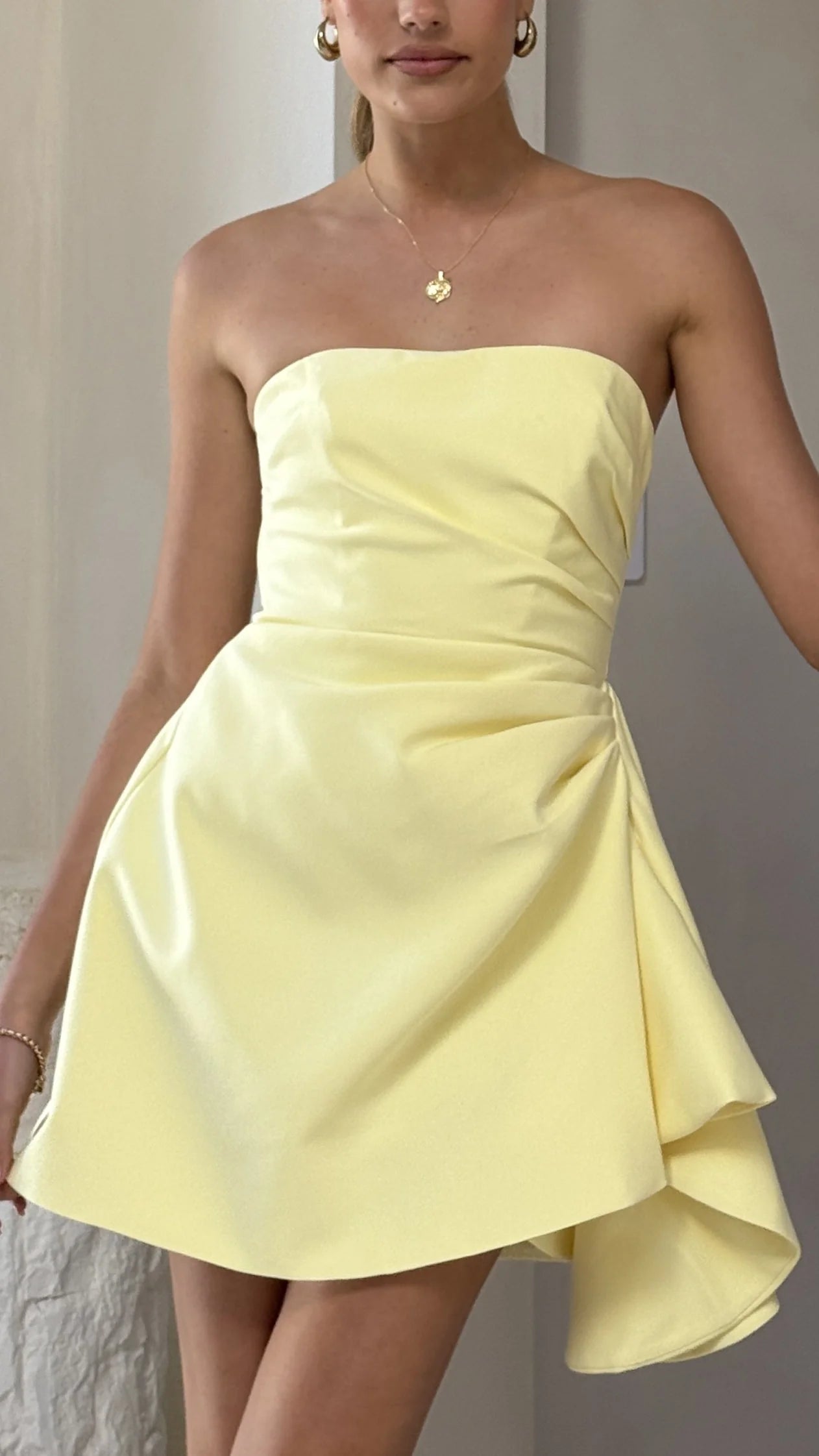 Hanae Mini Dress - Yellow