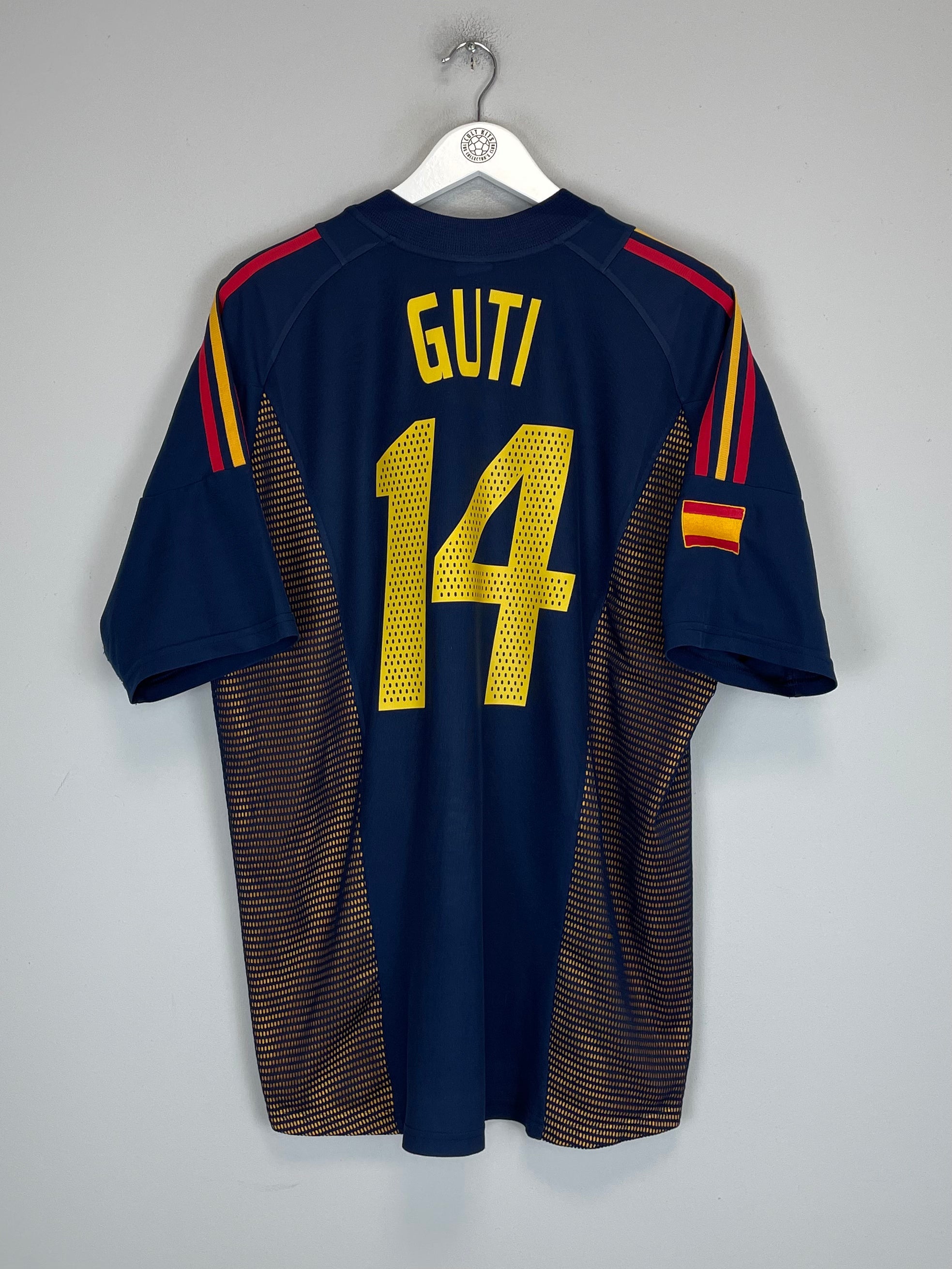 Shop 2002/04 SPAIN GUTI #14 THIRD SHIRT (XL) ADIDAS, classic football shirts, vintage football shirts & retro soccer jerseys at Cult Kits