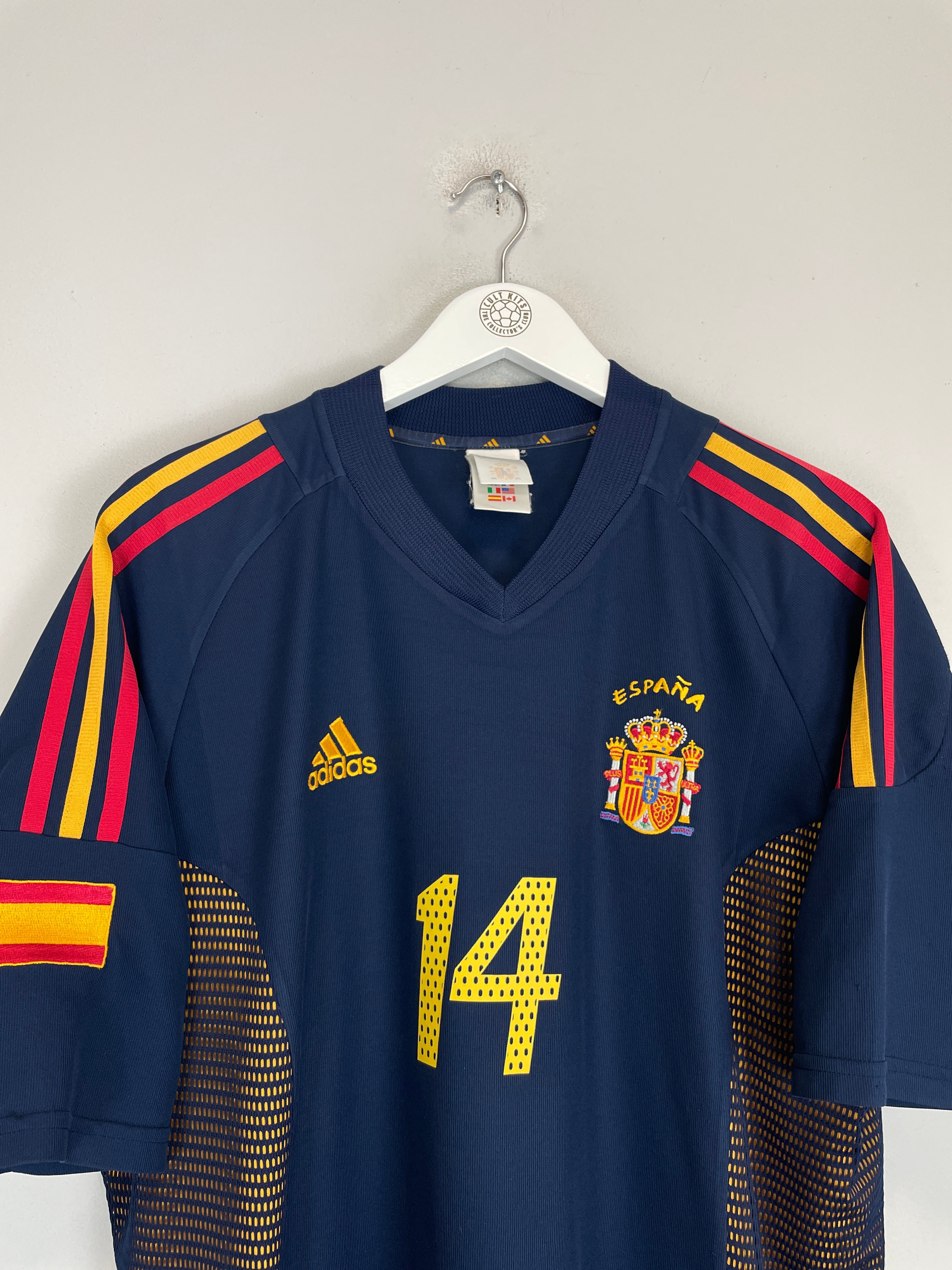 Shop 2002/04 SPAIN GUTI #14 THIRD SHIRT (XL) ADIDAS, classic football shirts, vintage football shirts & retro soccer jerseys at Cult Kits