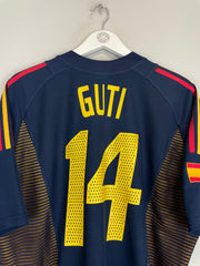 Shop 2002/04 SPAIN GUTI #14 THIRD SHIRT (XL) ADIDAS, classic football shirts, vintage football shirts & retro soccer jerseys at Cult Kits