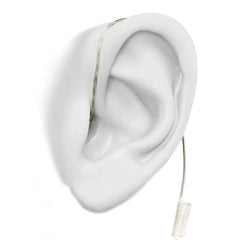 RO-360F-22-3.5: Ultra Stealth 360 Covert/Tactical Radio Earpiece - 3.5mm, Connects to Speaker Mic for Motorola, Kenwood, Icom, Relm, & More 360 flexo Comm Gear Supply CGS