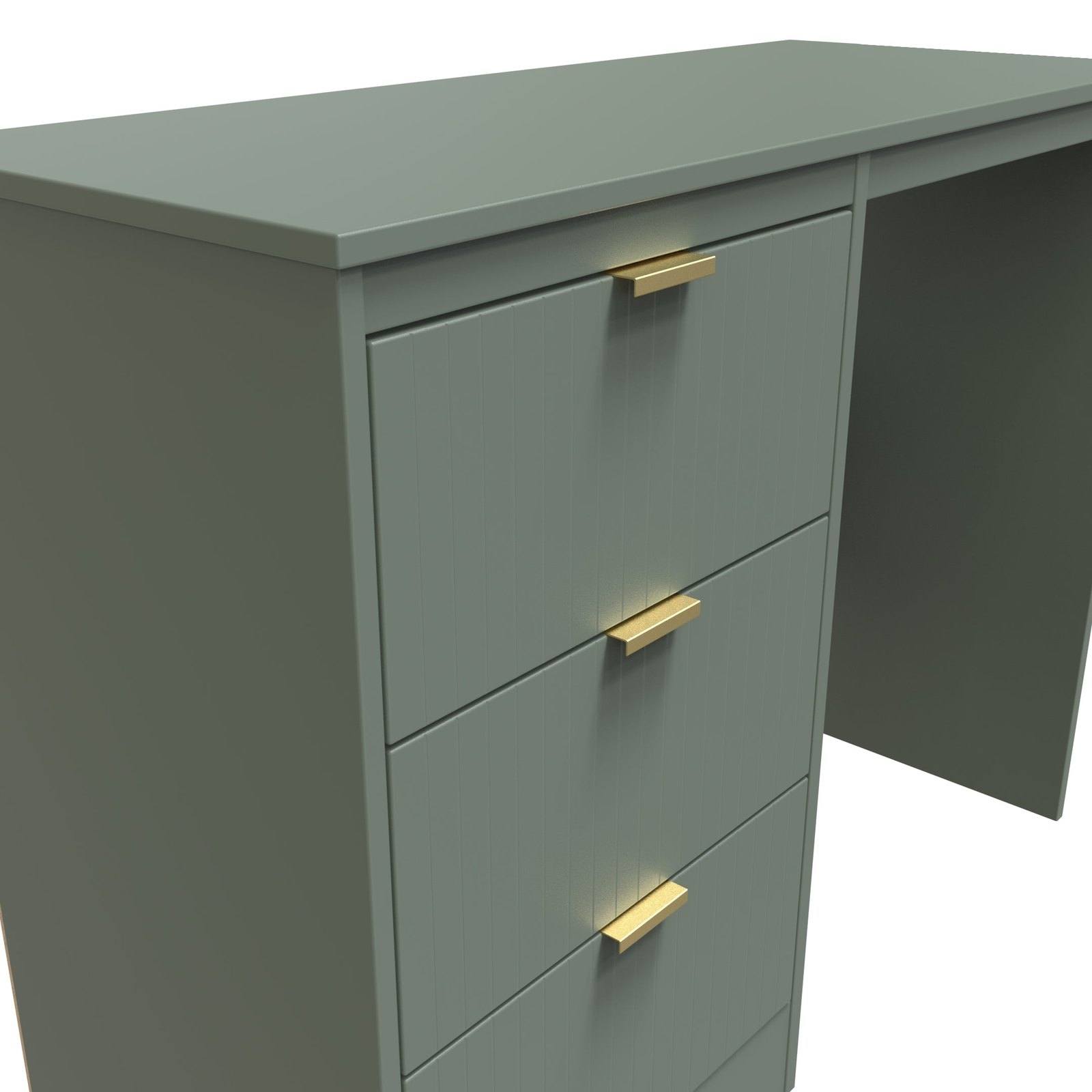Nashville F Desk Green 3 Drawers 97cm