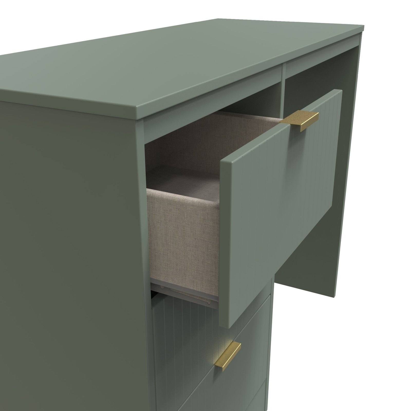 Nashville F Desk Green 3 Drawers 97cm