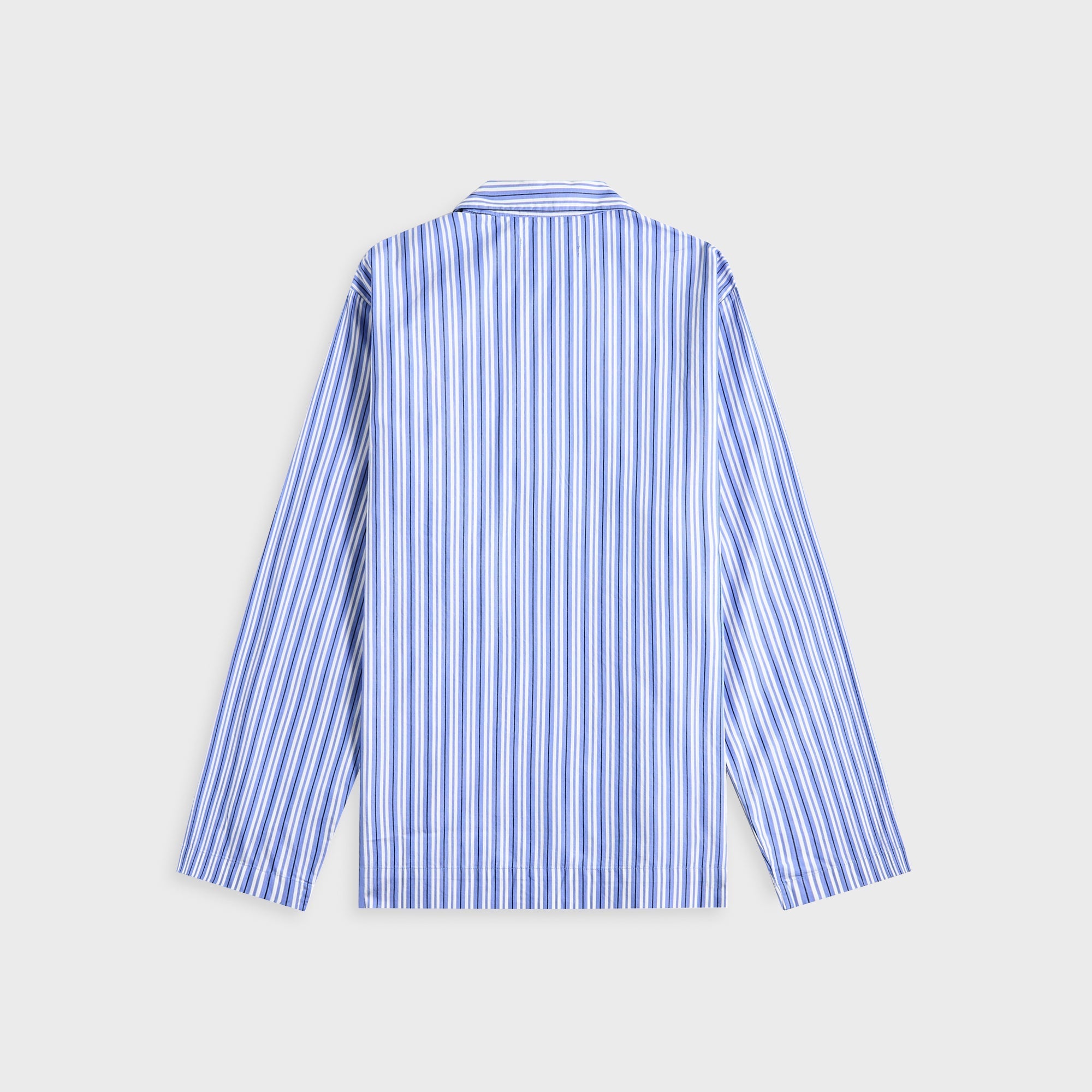 Tekla Cotton Poplin Pyjama Shirt in Penny Stripes