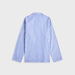 Tekla Cotton Poplin Pyjama Shirt in Penny Stripes