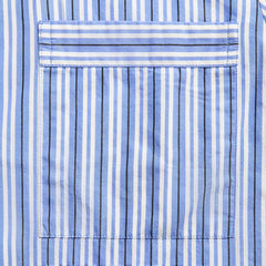 Tekla Cotton Poplin Pyjama Shirt in Penny Stripes