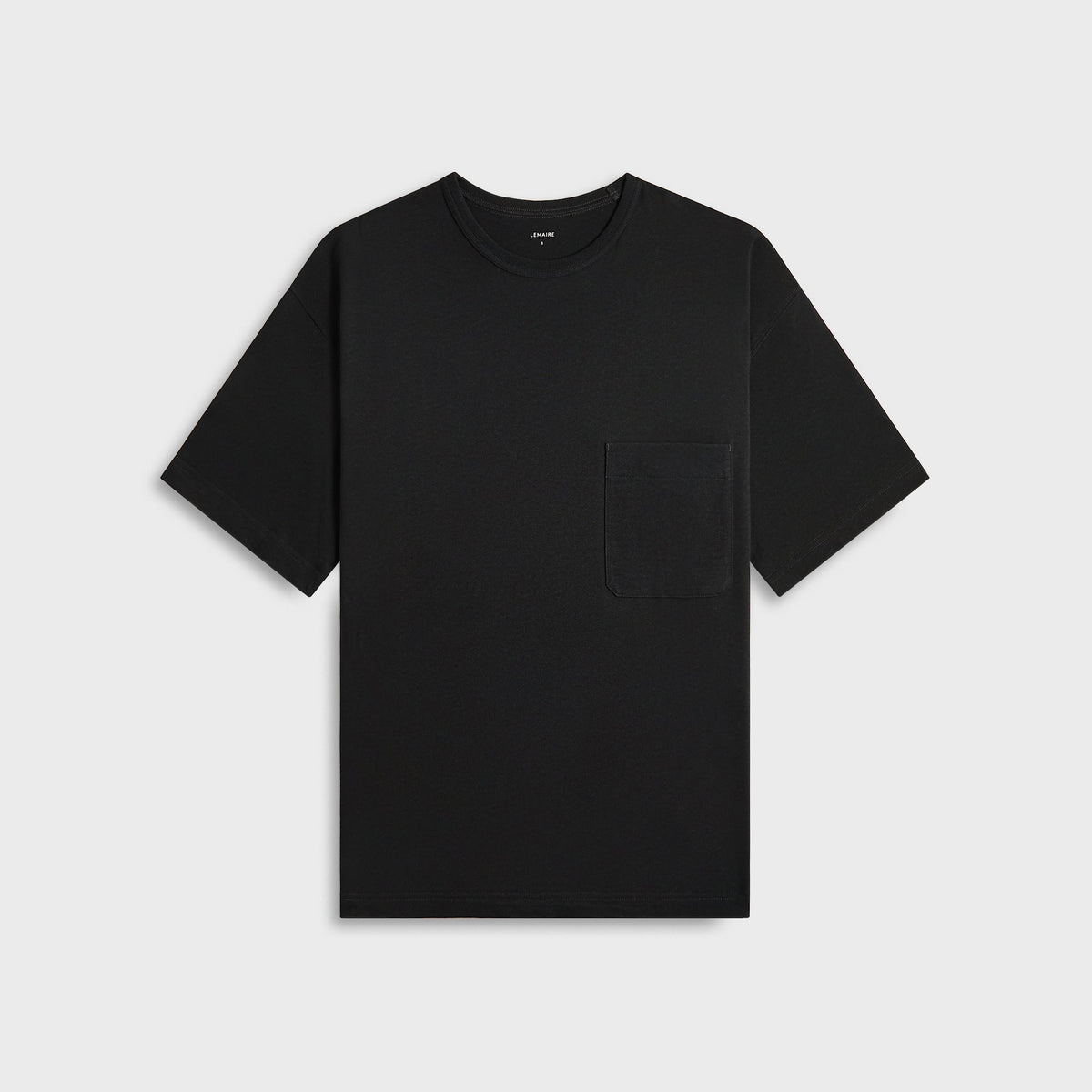 Lemaire Boxy Short Sleeve Tee - Jet Black