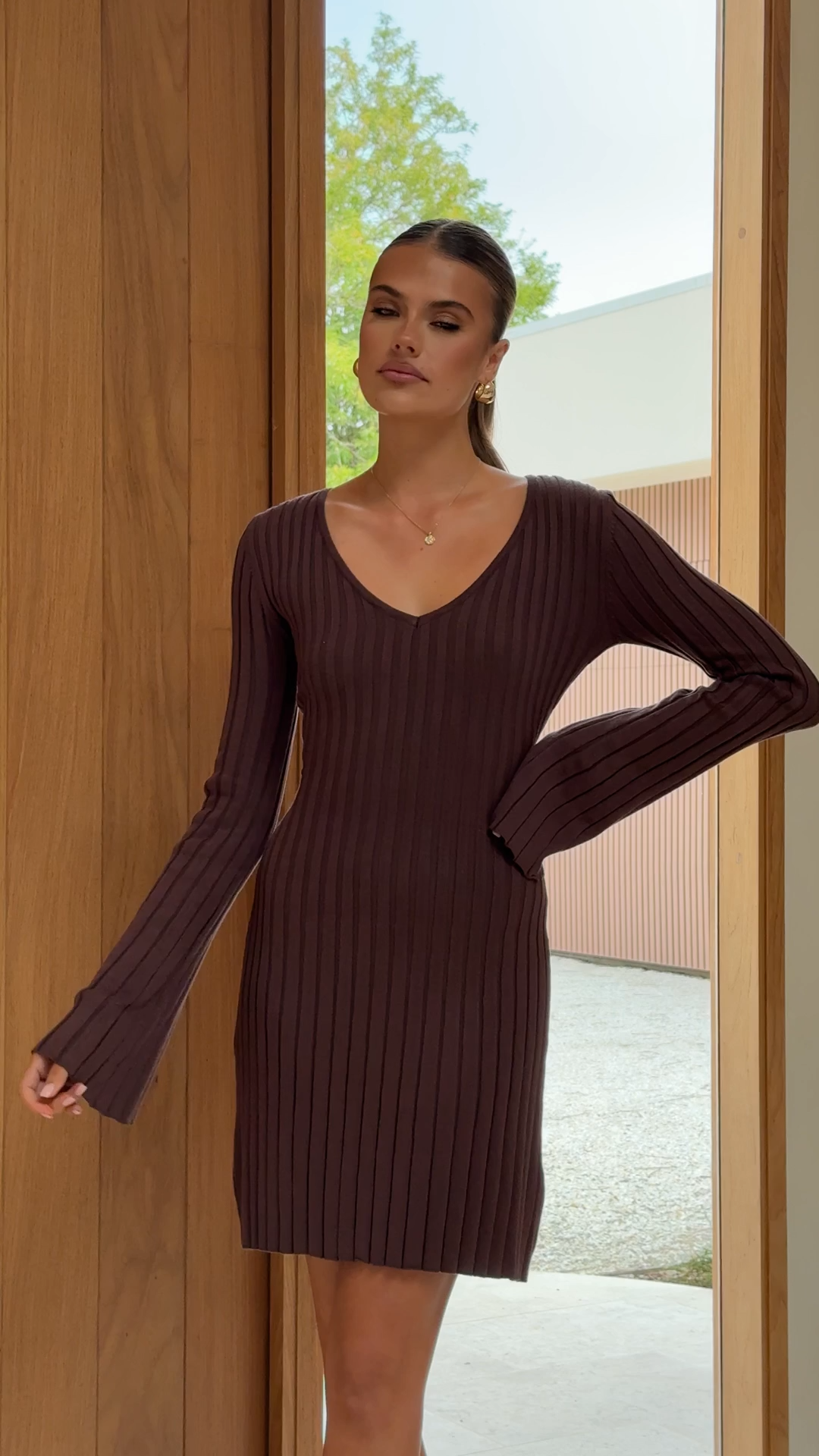Marcella Mini Dress - Chocolate