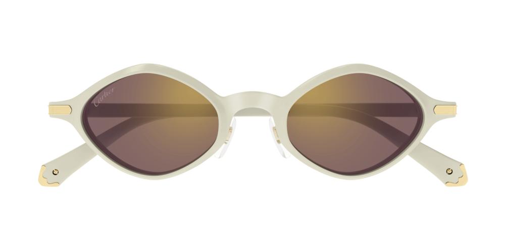 Cartier CT0540S unisex White Geometric Sunglasses