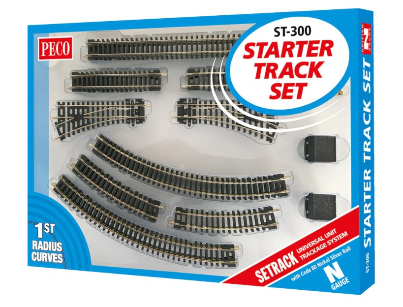 ST300 - Code 55/80 - Setrack Starter Track Set 1st Radius Curves
