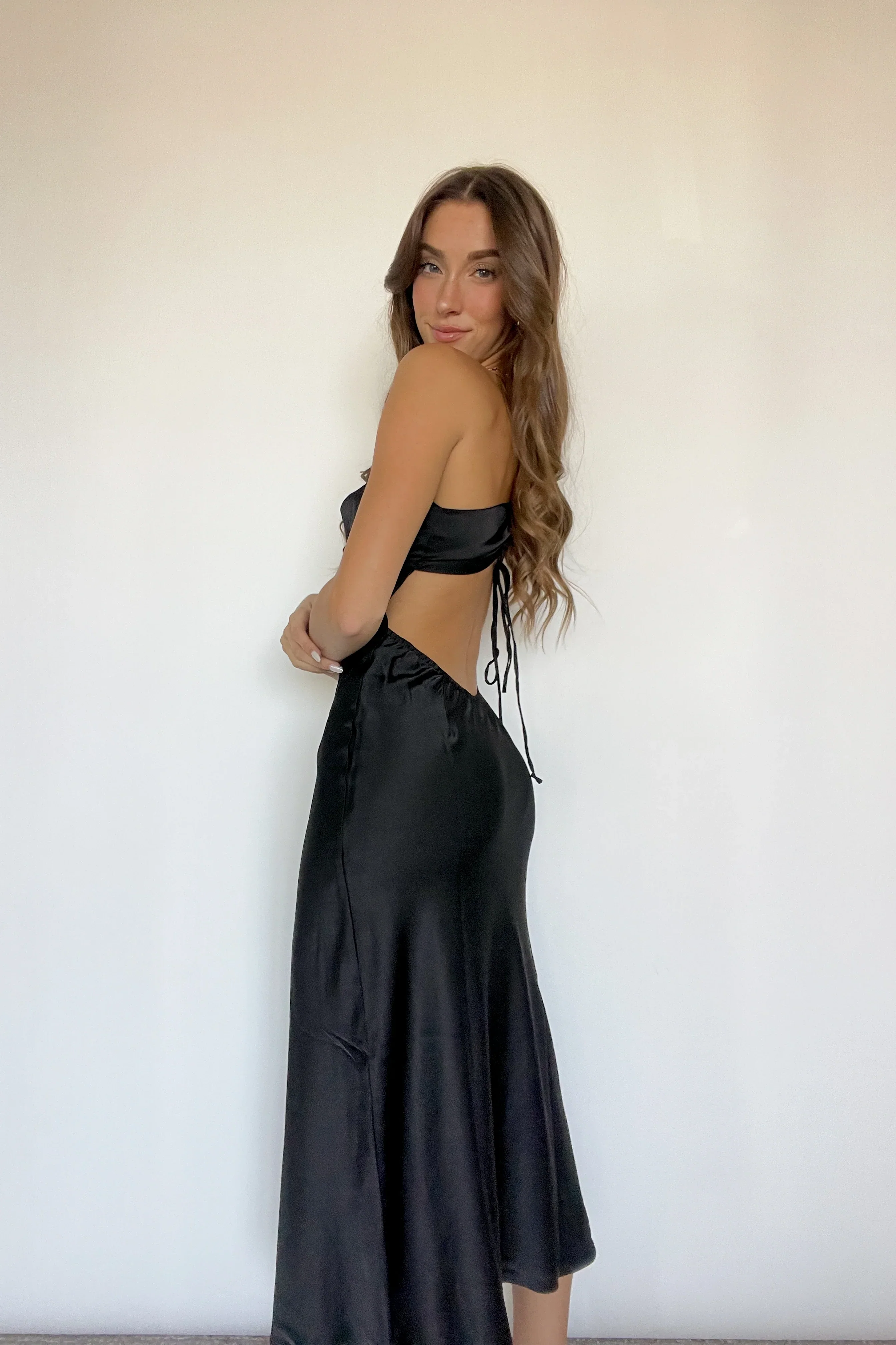 Genesis Satin Midi Dress