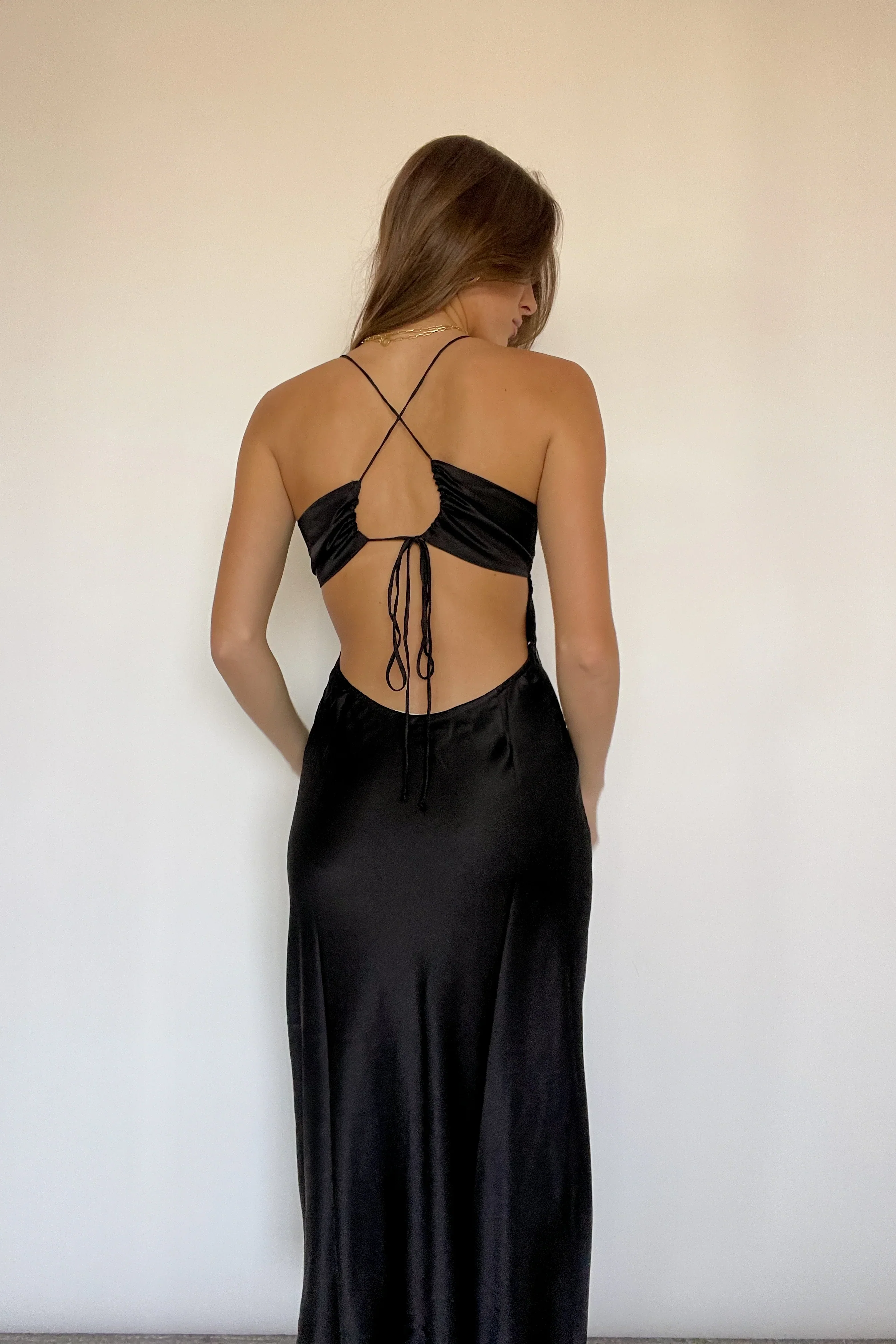 Genesis Satin Midi Dress