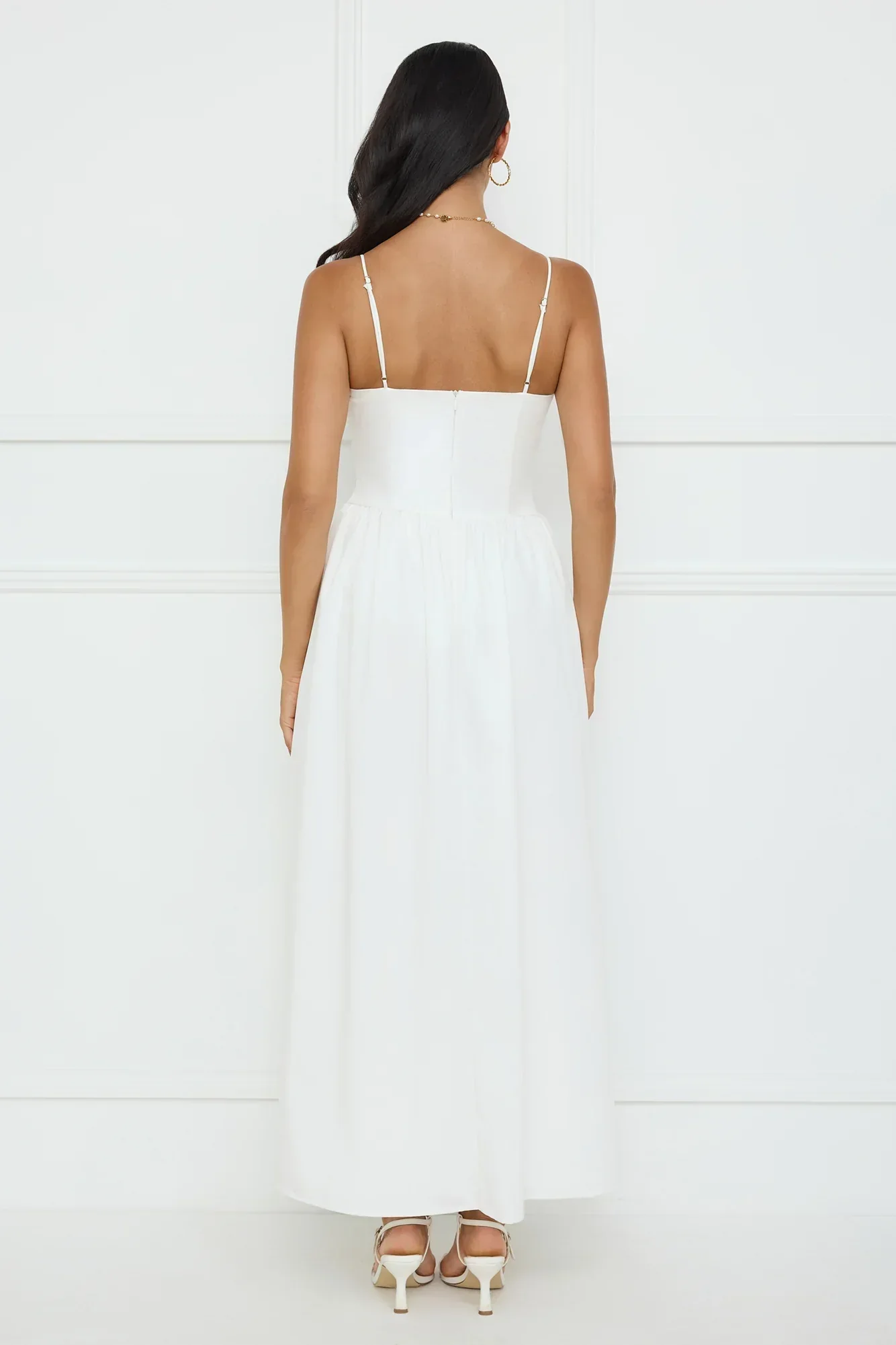 Pretty Willow Maxi Dress White