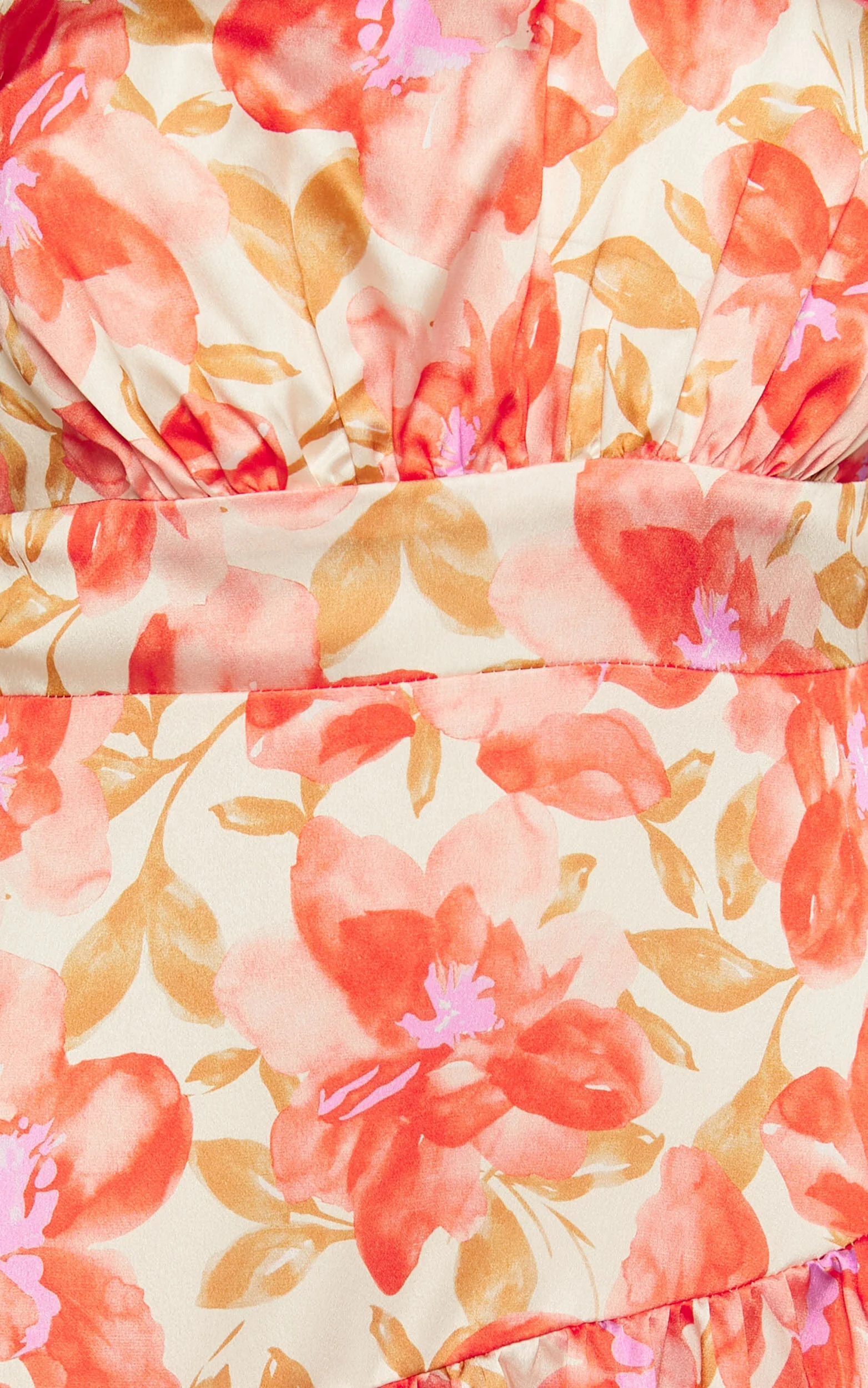 Georgine One-Shoulder Floral Tiered Midi Dress – Autumn Bloom Edition