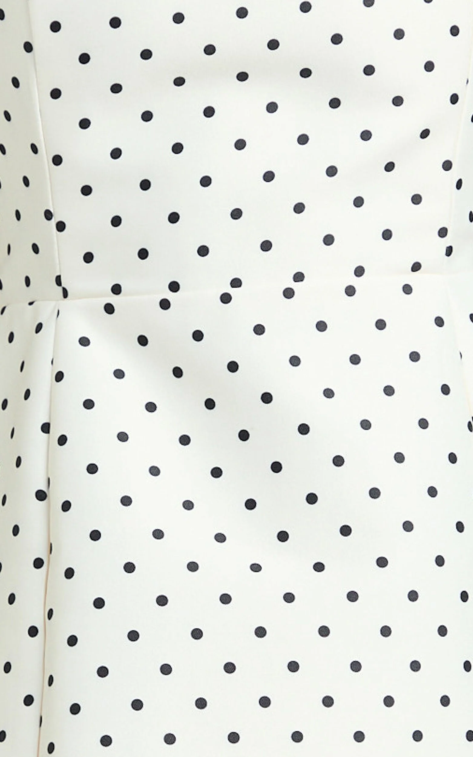 Dante Mini Dress – White Polkadot Halter Tie Flare Dress