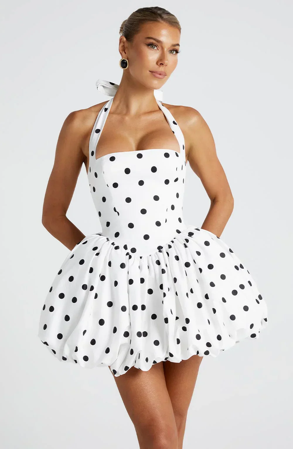 Colette Polka Dot Halter Dress