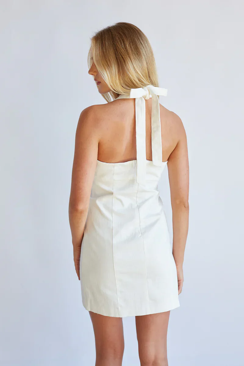 Flora Halter Mini Dress