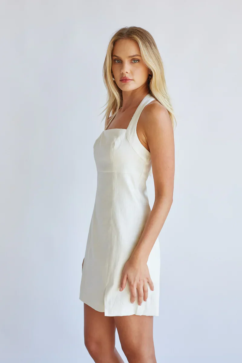 Flora Halter Mini Dress