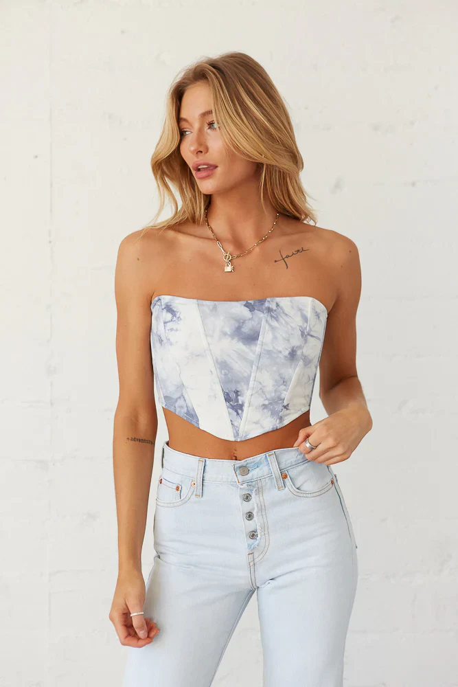 Sevina Strapless Corset Top