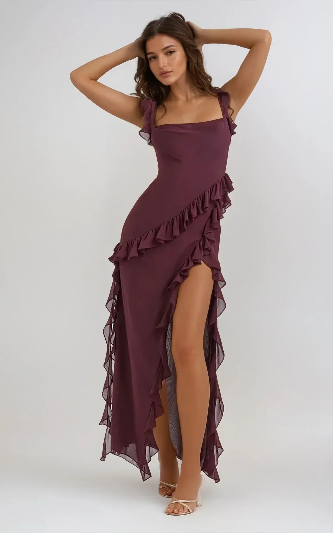 Mia Ruffled Maxi Dress