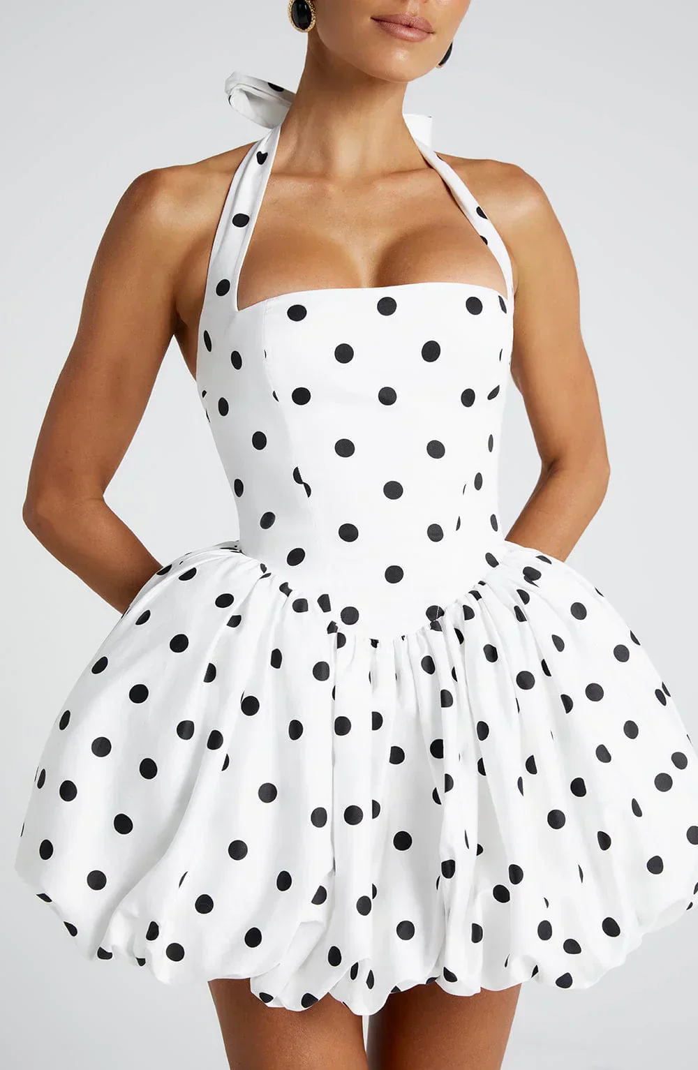 Colette Polka Dot Halter Dress
