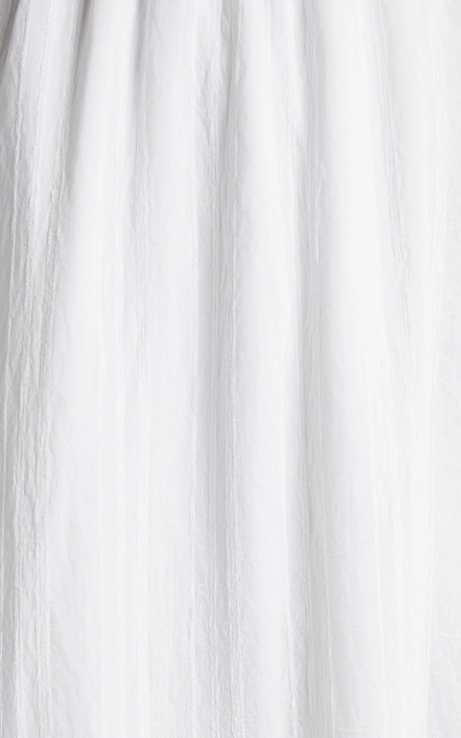 Angelique Maxi Dress – White Lace Trimmed Tiered Maxi with Textured Finish