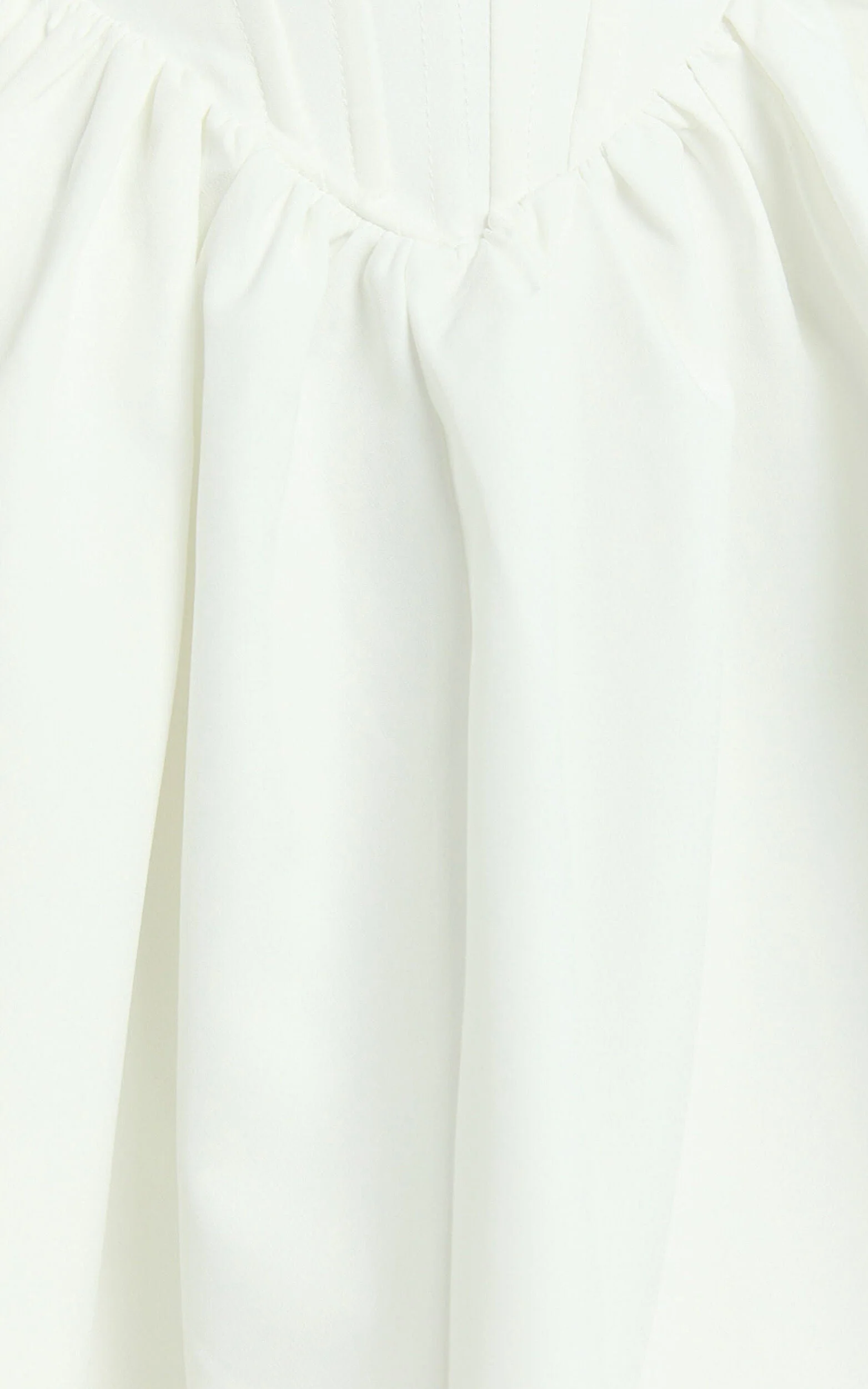 Aimee Scoop Neck Corset Mini Dress – Draped White Elegance