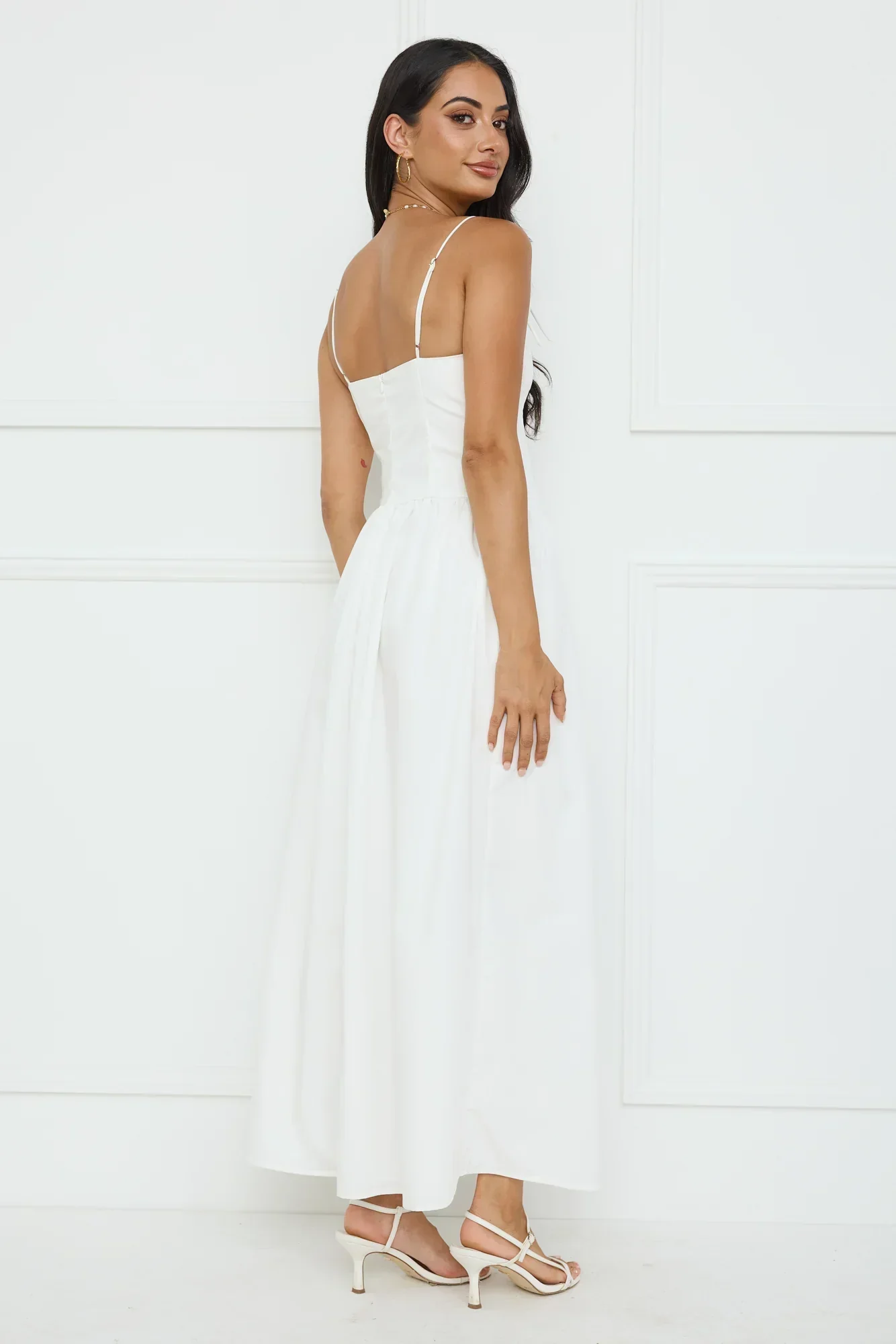 Pretty Willow Maxi Dress White