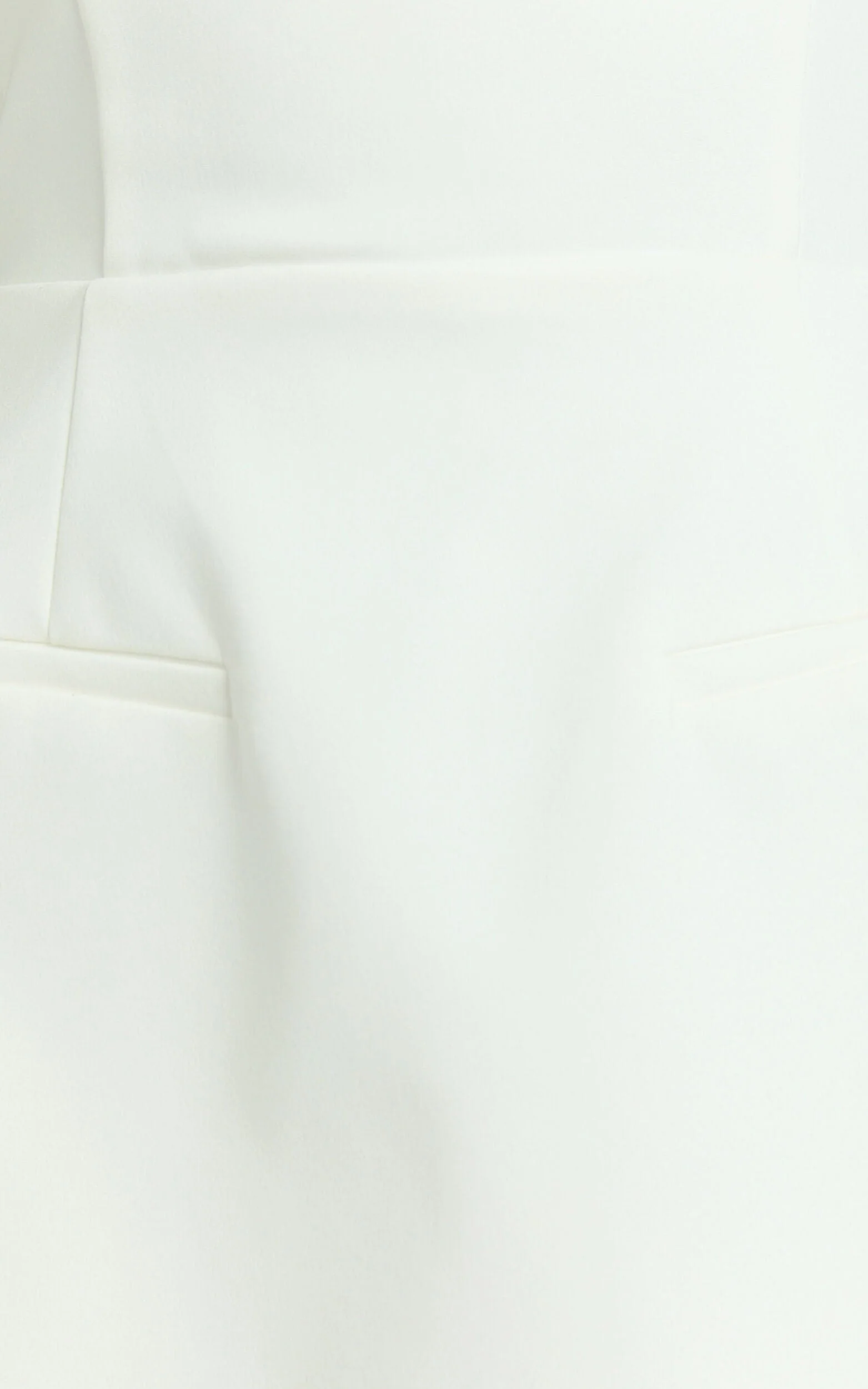 Benson Playsuit – Strapless Fit & Flare Romper in Crisp White