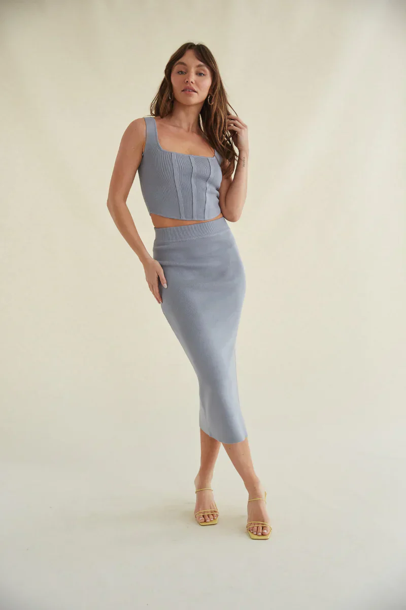 Jacqueline Cropped Knit Tank Top