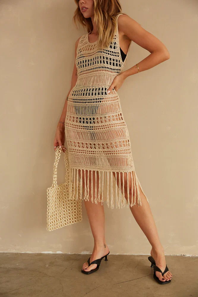 Waikiki Crochet Midi Dress