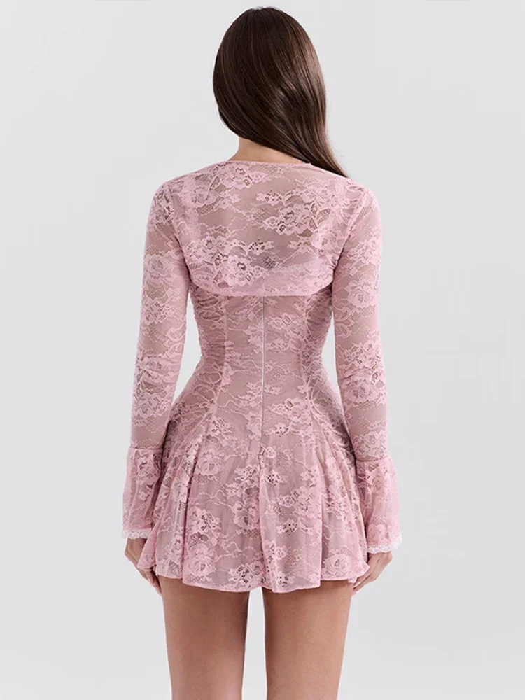 Bianca Two-Piece Mini Lace Dress