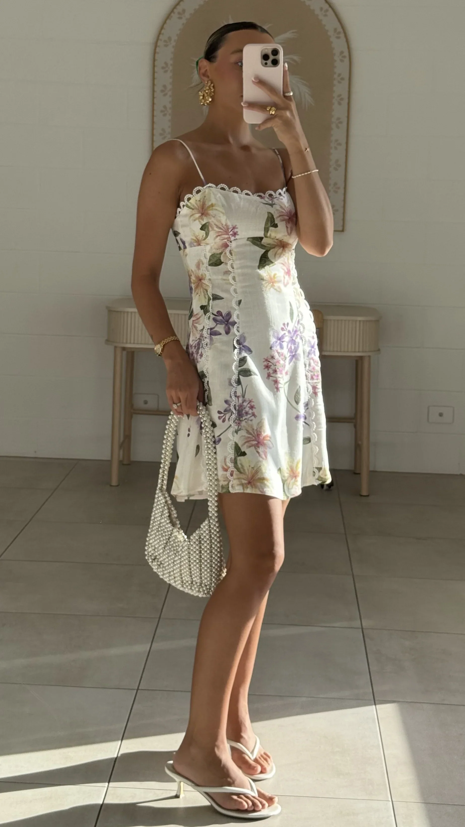 Cartia Mini Dress - Botanical Bloom