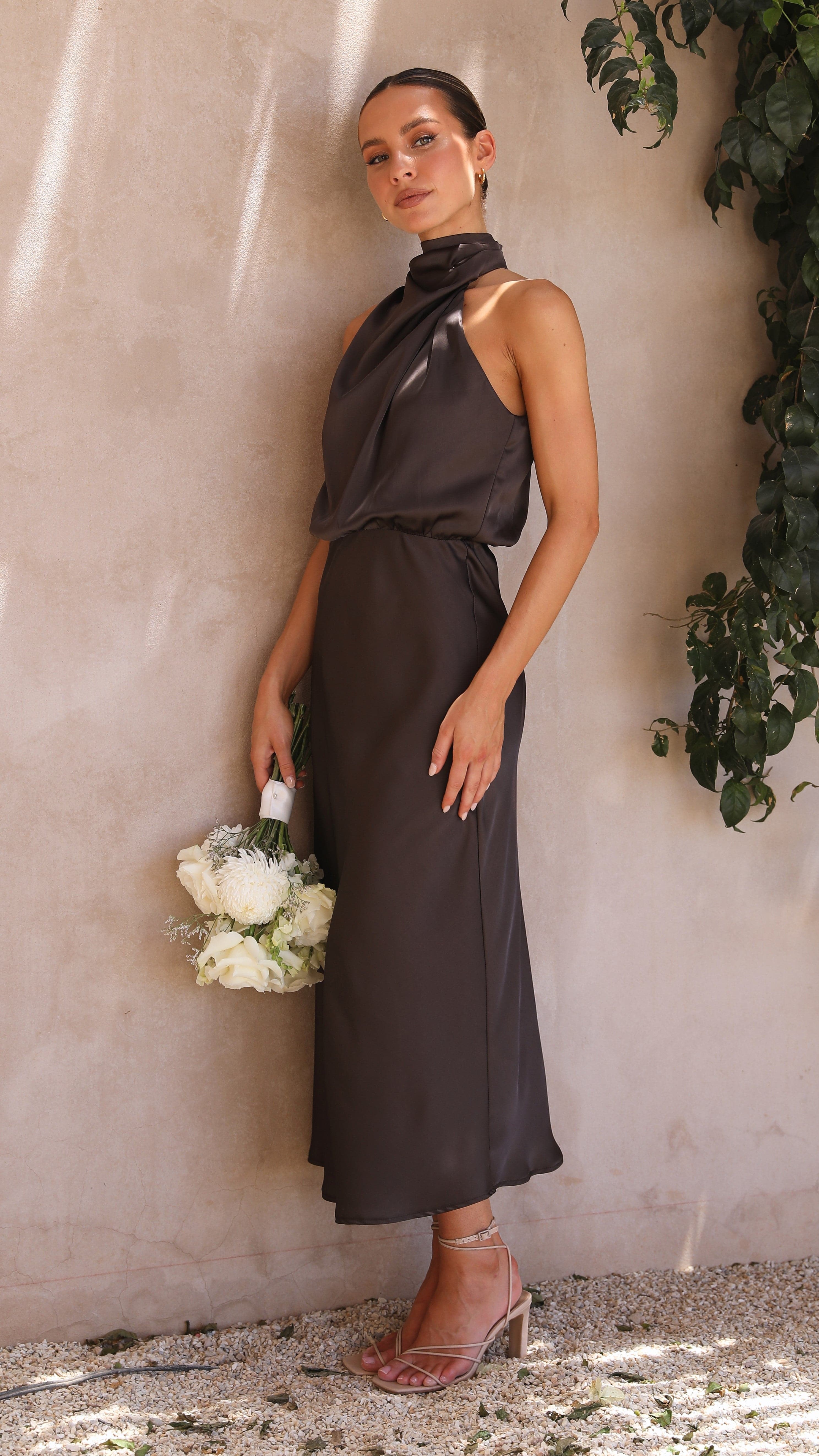 Esther Maxi Dress - Espresso