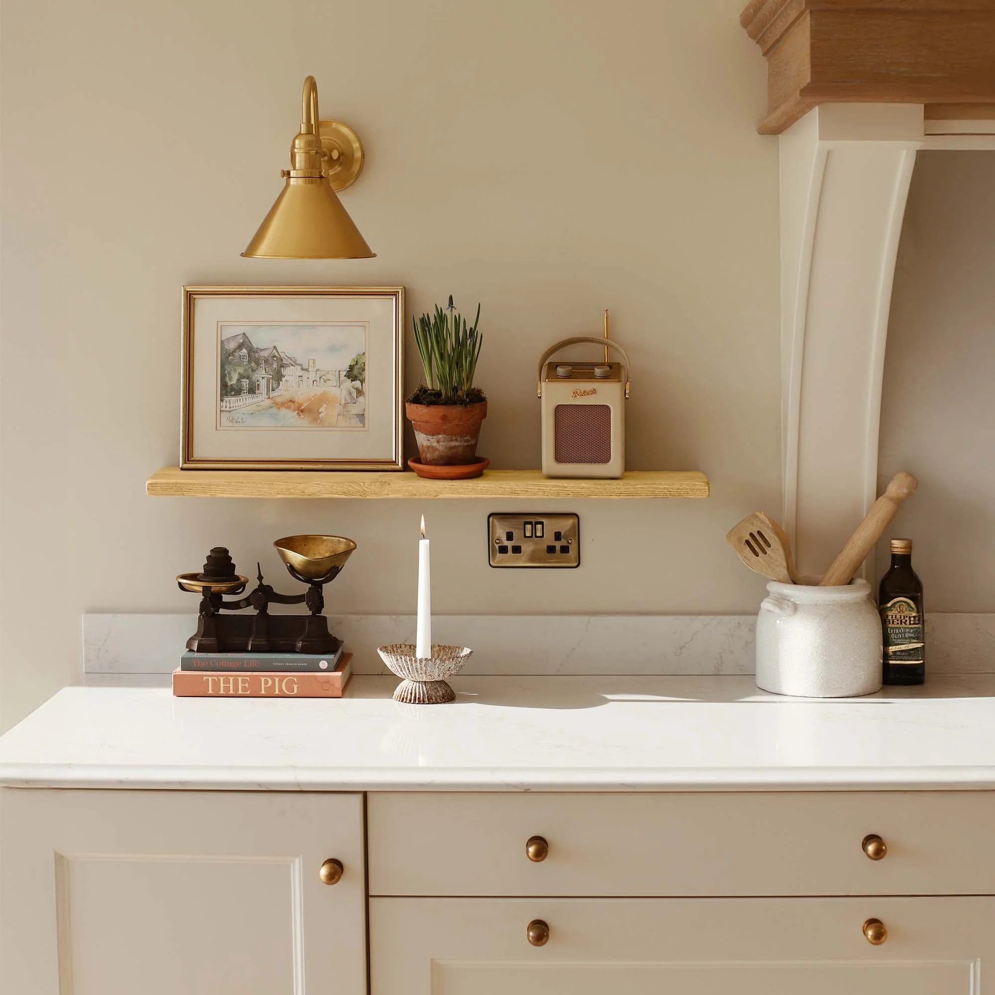 Rustic Floating Shelf | Thin | 15cm Depth