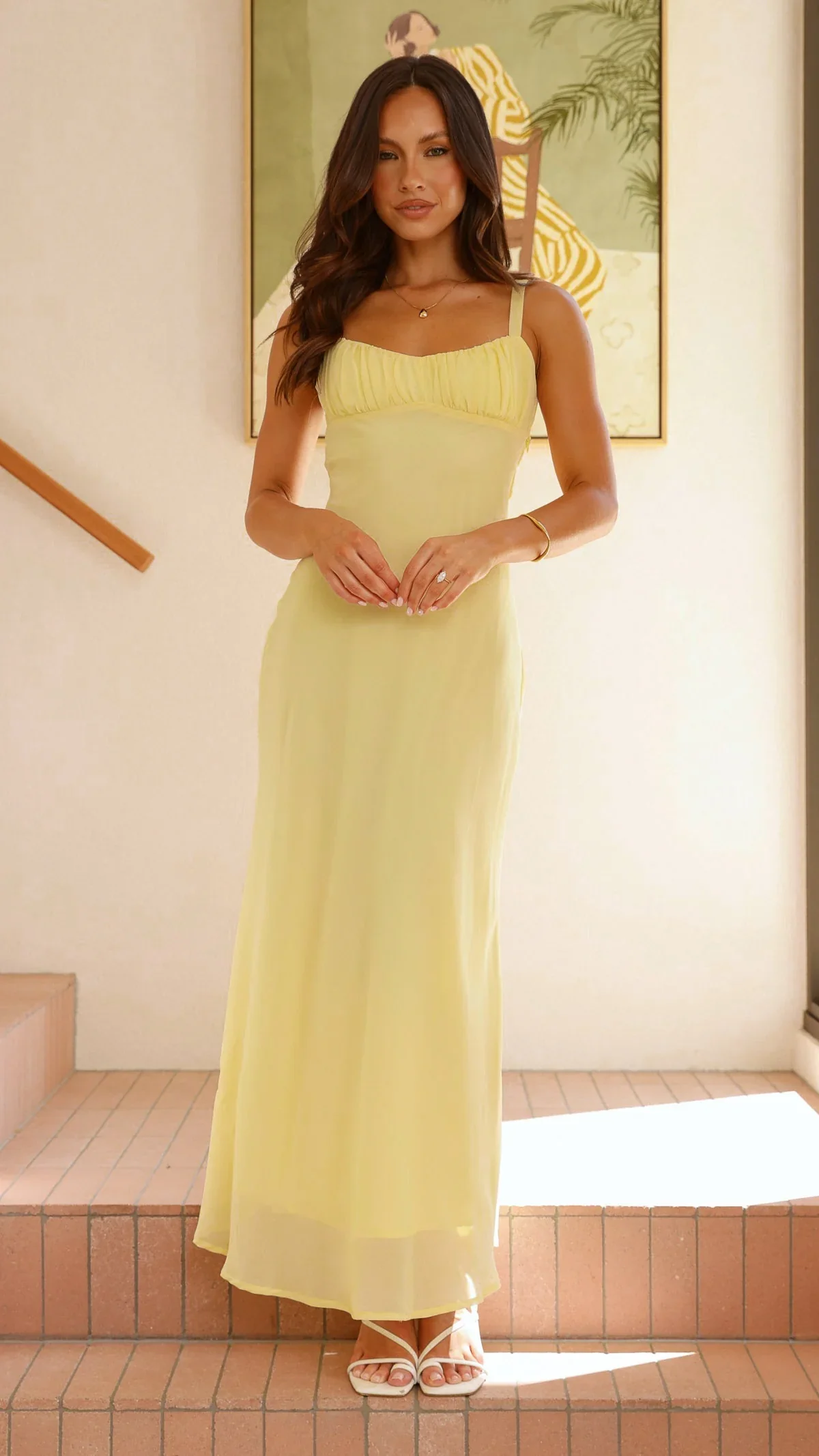 Margo Midi Dress - Yellow