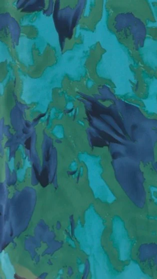 Margo Midi Dress - Blue/Green Floral