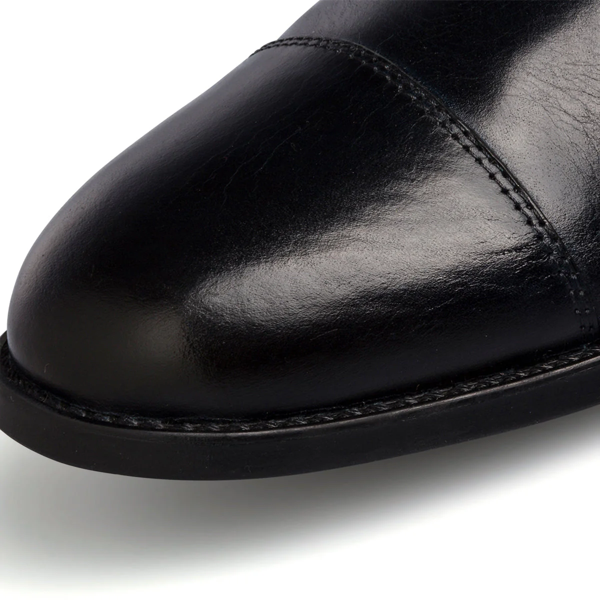 Stringate eleganti blu navy in pelle da uomo La Cuoieria