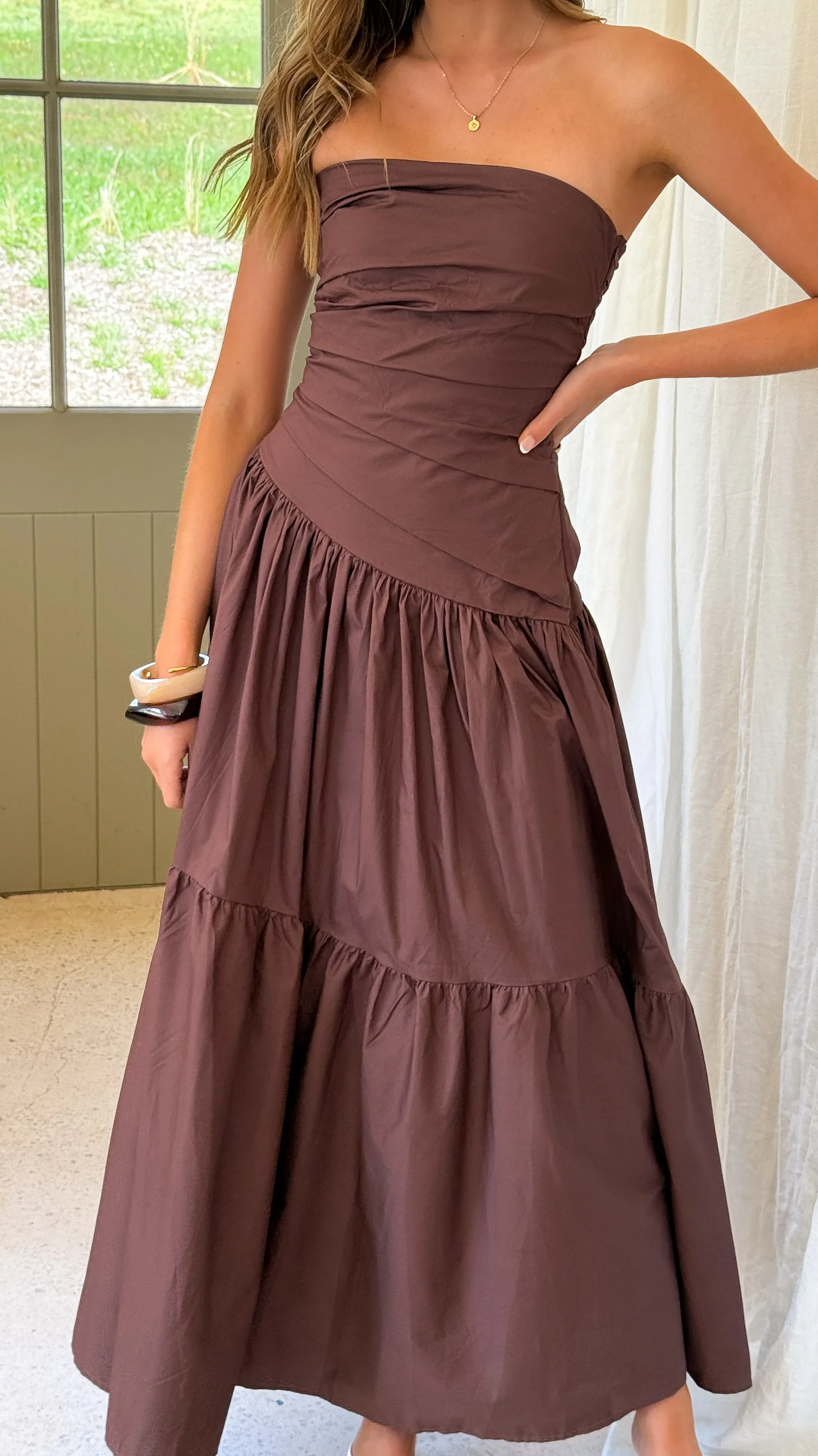Lola Maxi Dress - Chocolate