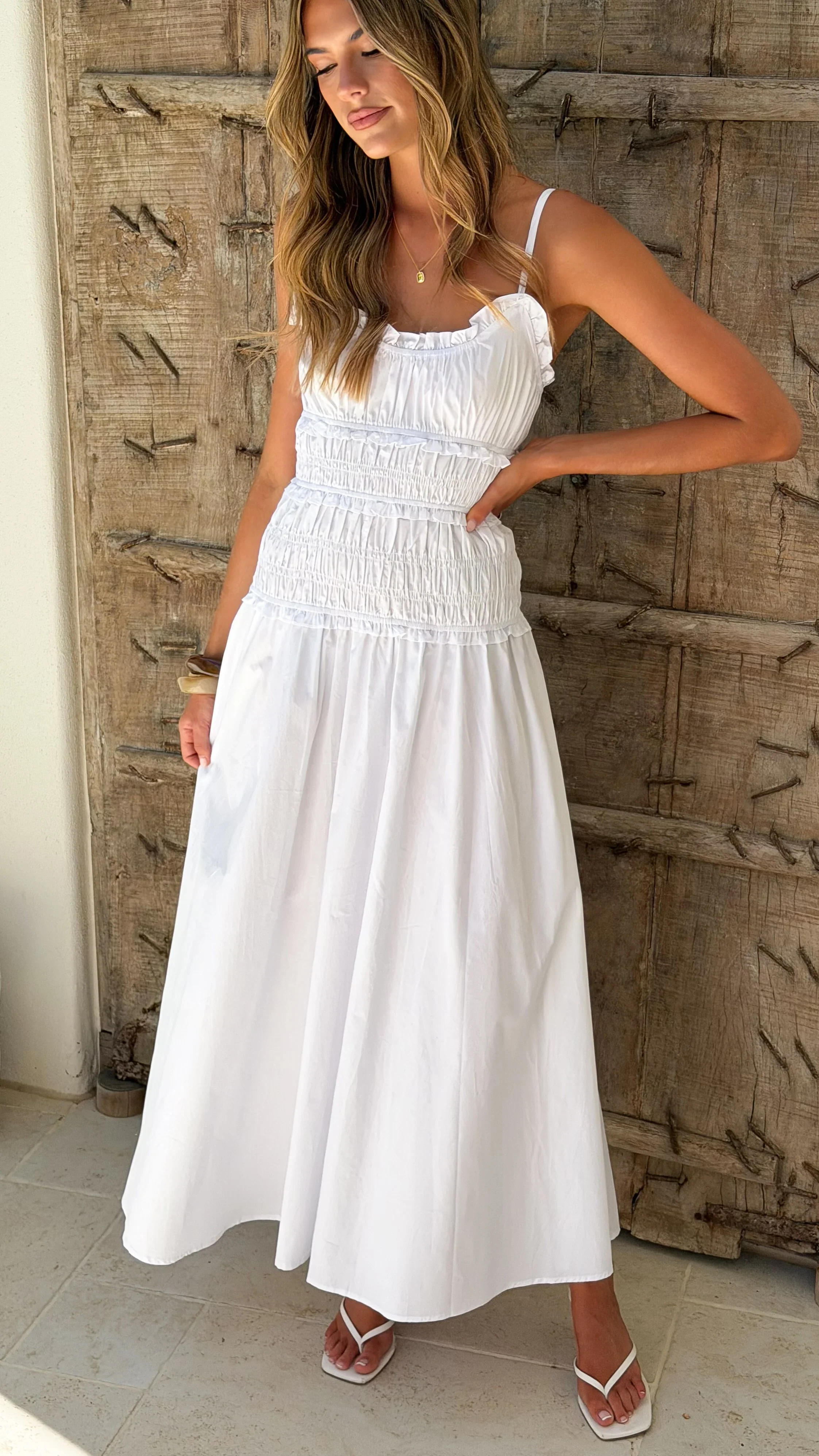 Vida Maxi Dress - White