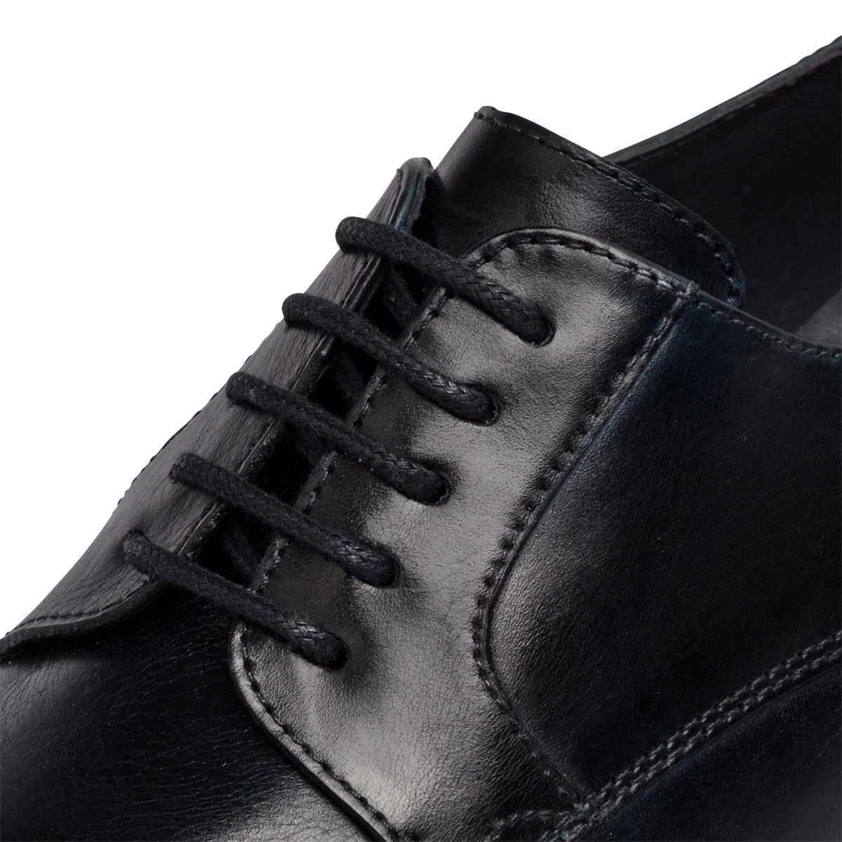 Stringate eleganti blu navy in pelle da uomo La Cuoieria