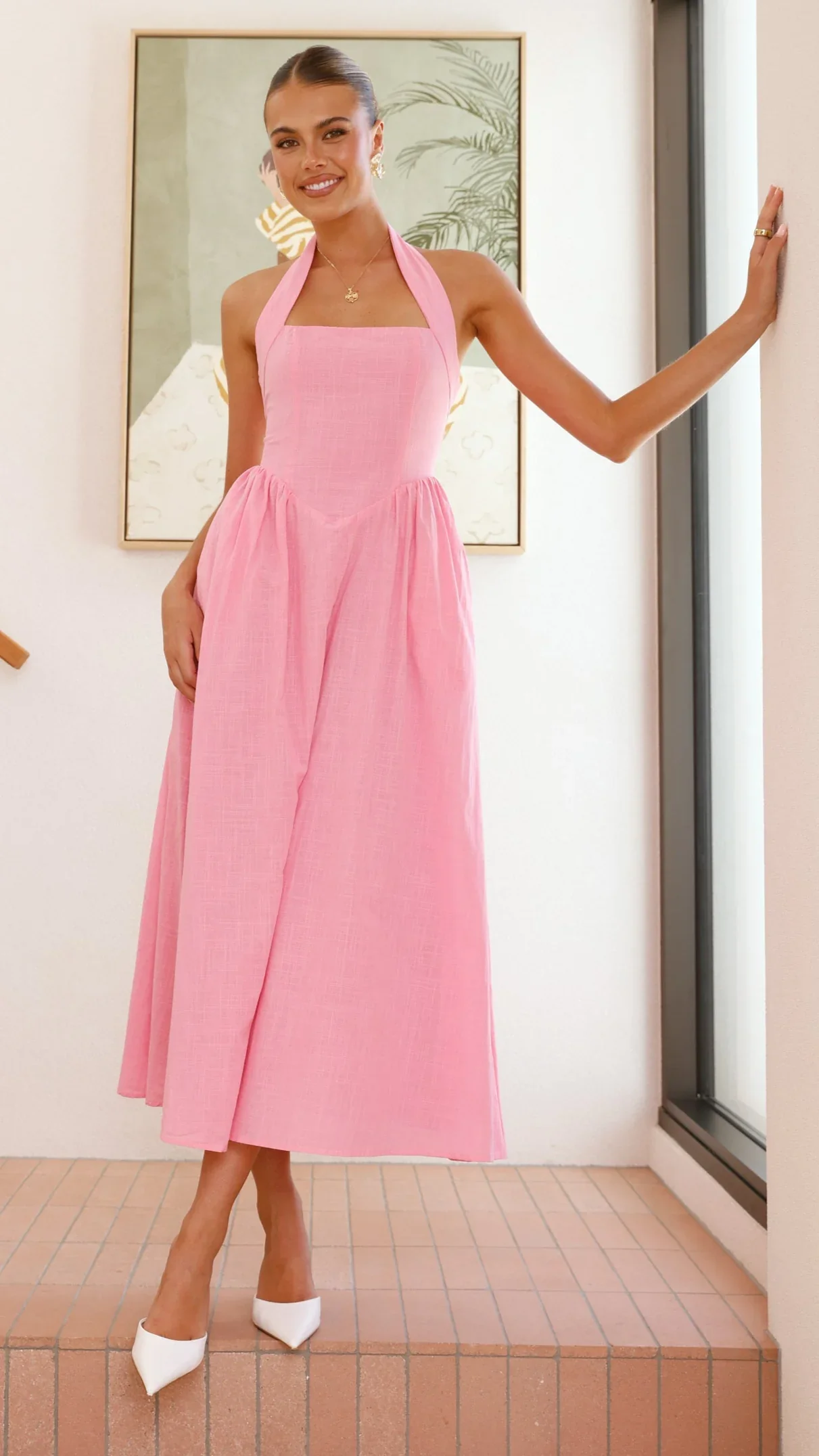 Caden Maxi Dress - Pink