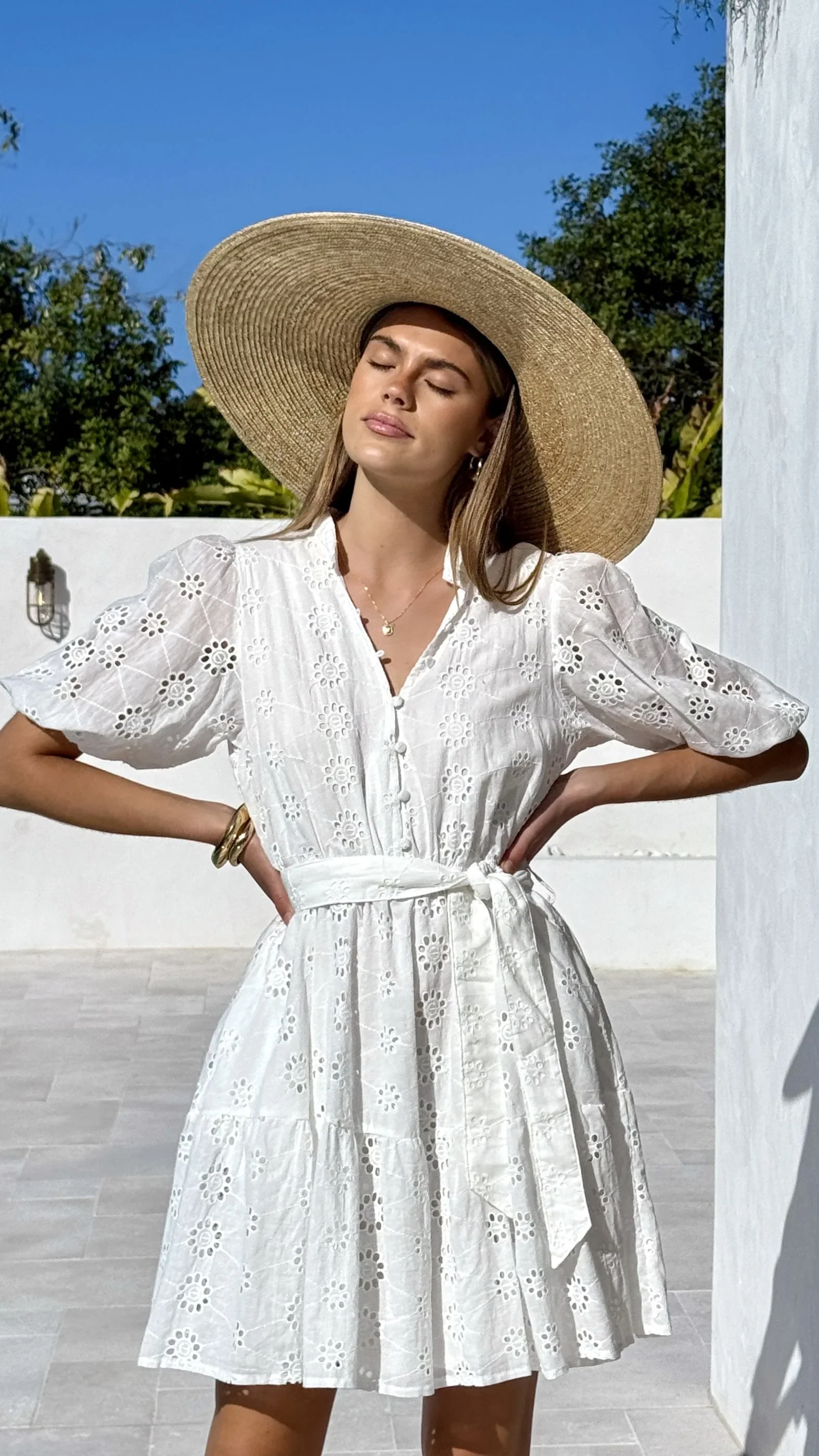 Francia Mini Dress - White