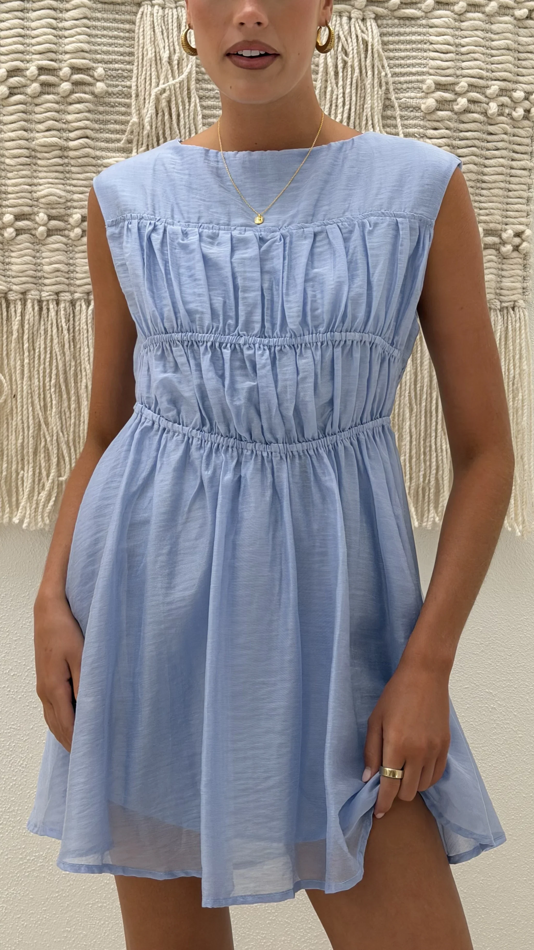 Masha Mini Dress - Blue