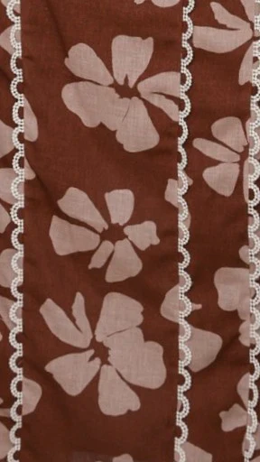 Carlia Midi Dress - Brown Daylillies