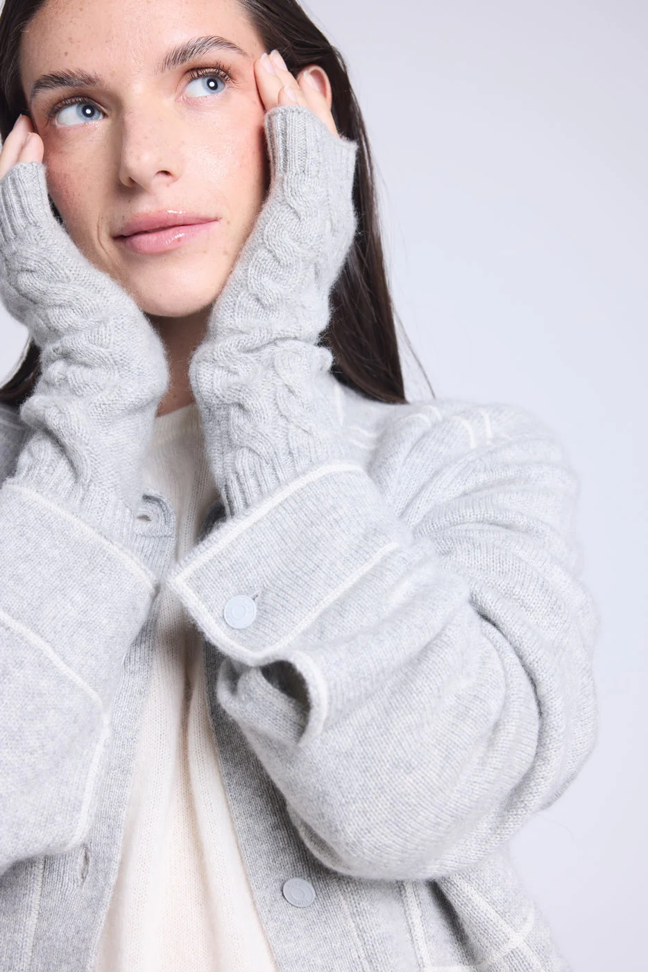 Mitaines Unisexe Sfez - Gris Clair - Mixte