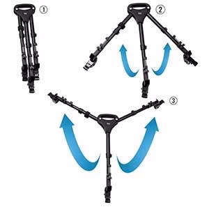 Ultimaxx�S Professional Dynamic Heavy Duty Tripod Dolly With Adjustable Legs For Canon, Nikon, Sony, Dslr Cameras, Camcorder, Photos, Videos, And More