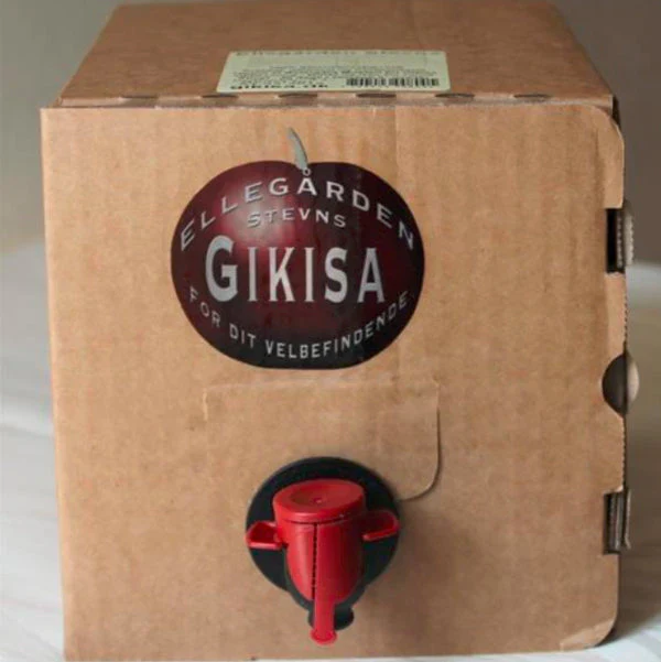 Kirsebærsaft fra Gikisa - 4 x 3 liter Bag-In-Box