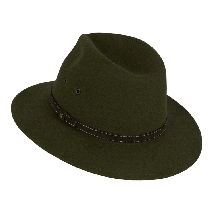 Kooringal Mid Brim Fedora Ramble - Olive
