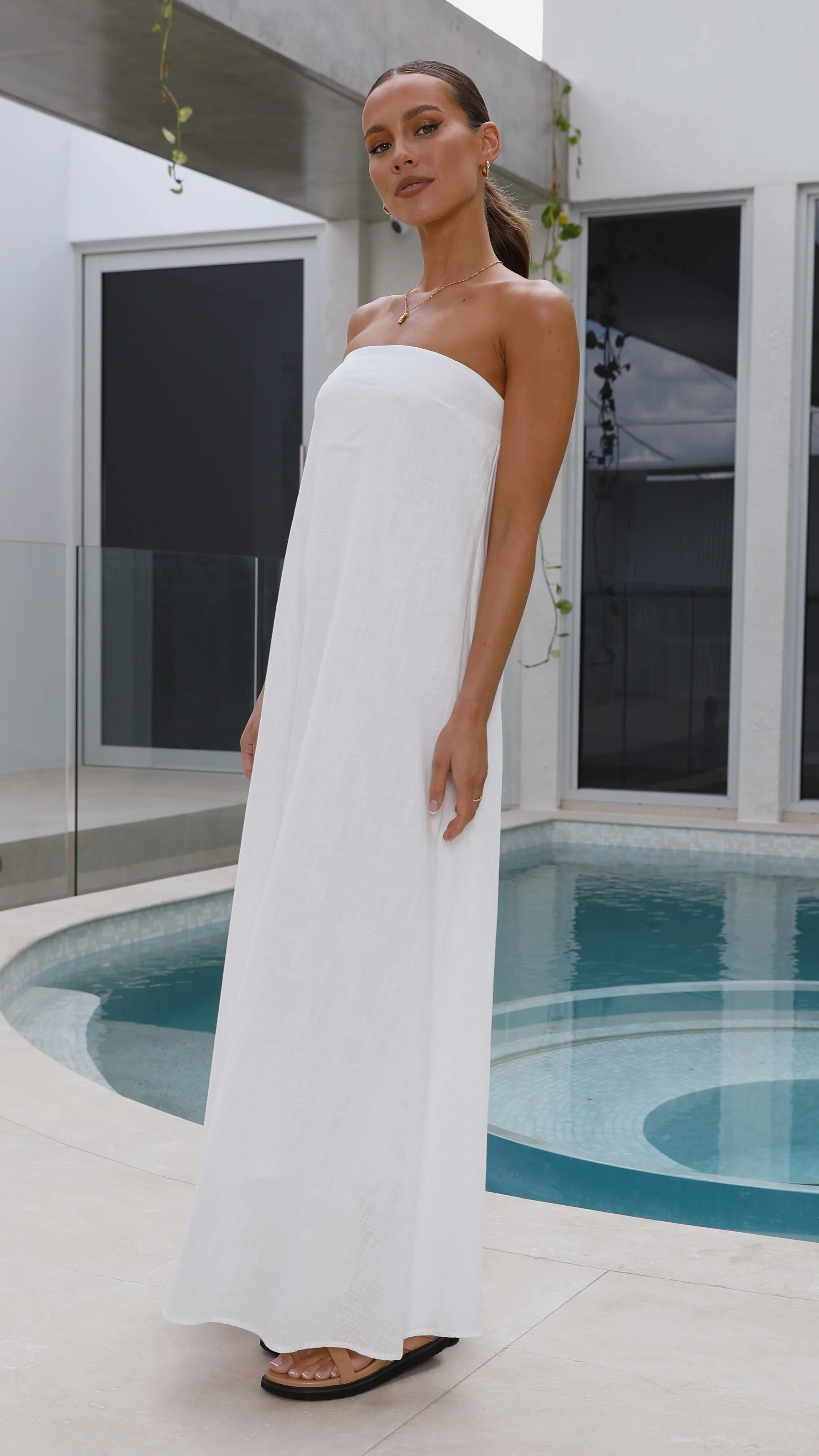 Connie Maxi Dress - White
